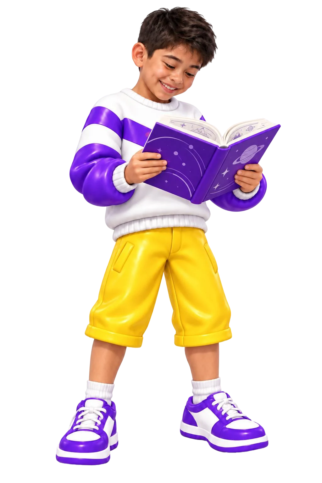 Kitap okuyan çocuk